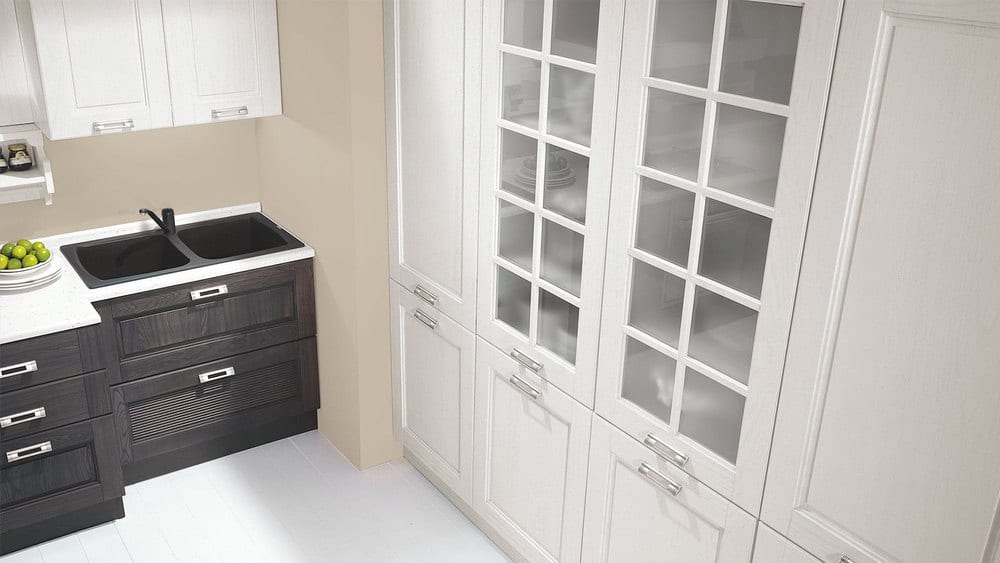 Mondoarredo Cucina componibile classica Mobilturi Aisha in legno massello di frassino