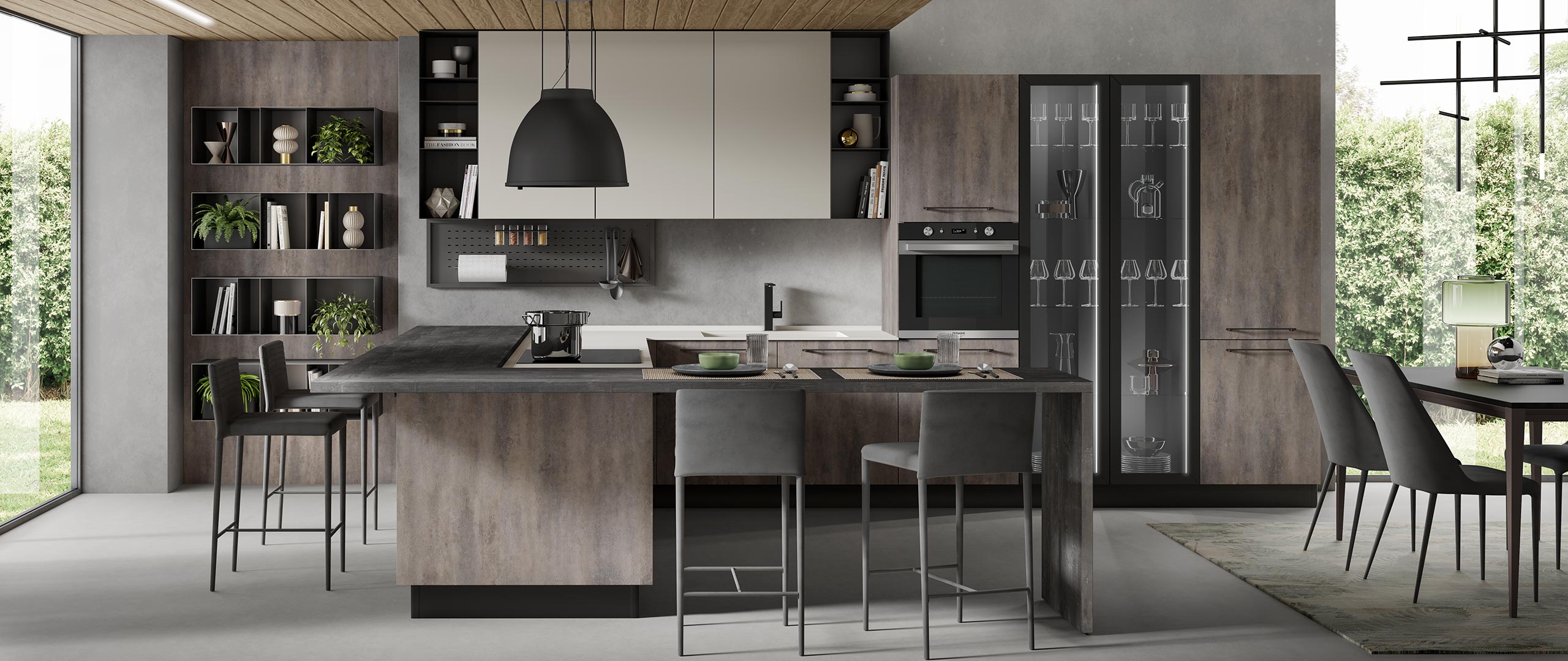 Mondoarredo Cucina componibile moderna nevada mobilturi