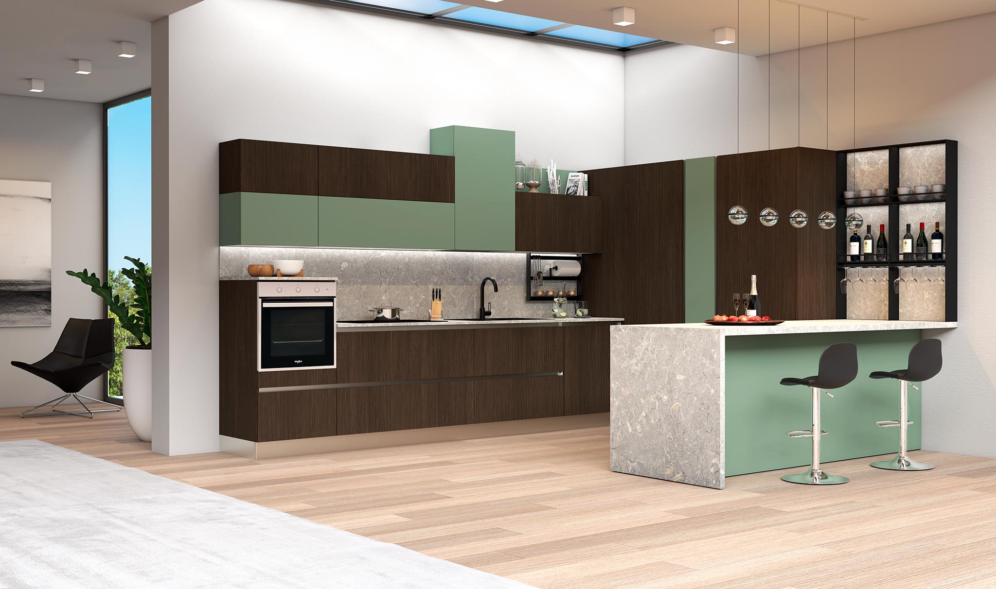 Mondoarredo Cucina componibile economica Moderna Mobilturi Pop