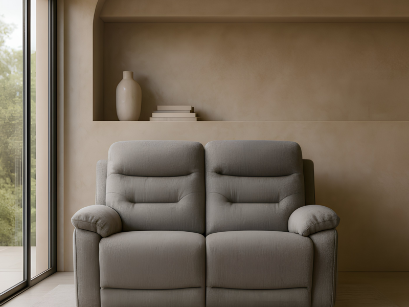 Divano Malcom 2 Posti - con Doppio Recliner Elettrico