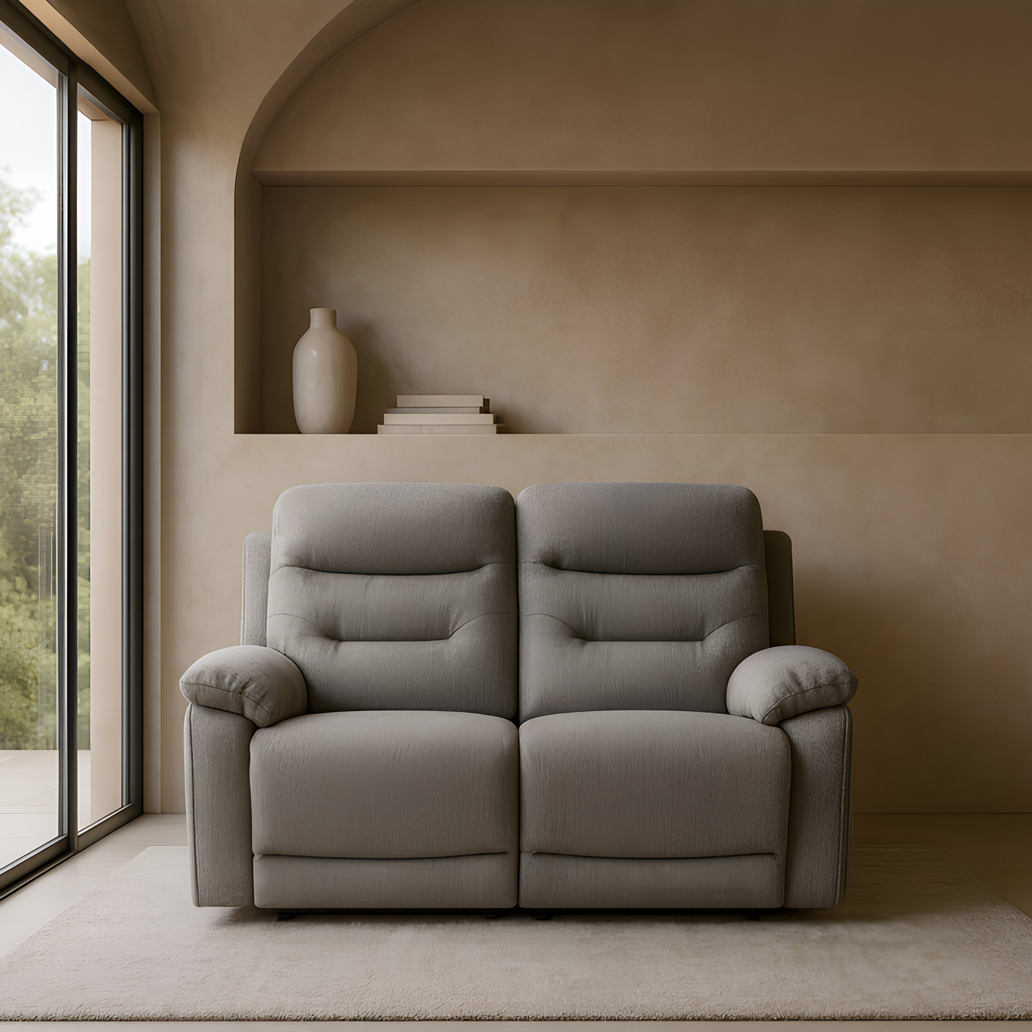 Divano Malcom 2 Posti - con Doppio Recliner Elettrico