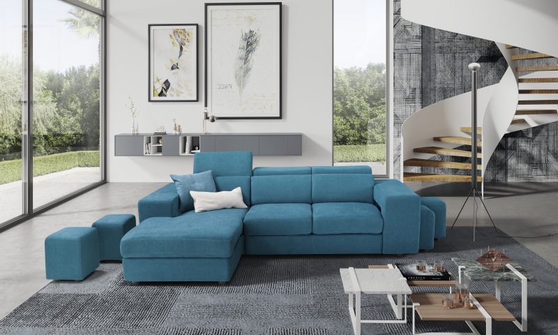 Divano Charlotte - Chaise Longue Contenitore e Letto Estraibile