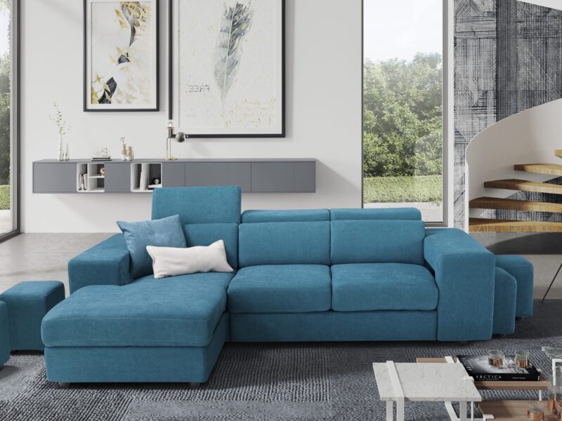 Divano Charlotte - Chaise Longue Contenitore e Letto Estraibile