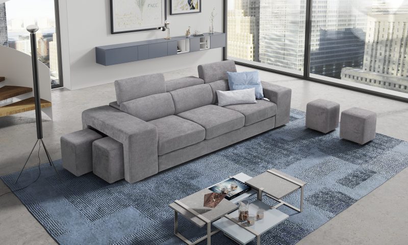 Divano Charlotte 3 Posti - con Letto Estraibile