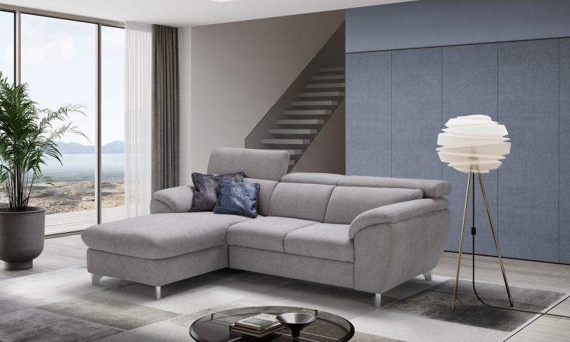 Divano Cairo - con Chaise Longue e Letto Estraibile