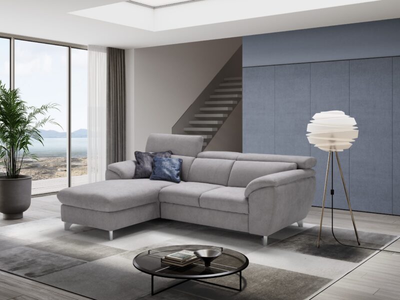 Divano Cairo - con Chaise Longue e Letto Estraibile
