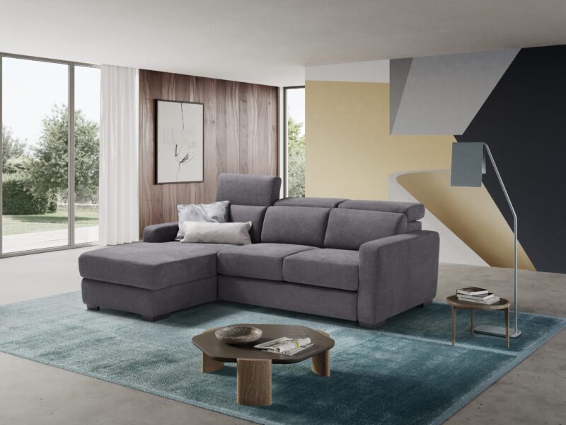 Divano Kyoto - con Chaise Longue Contenitore