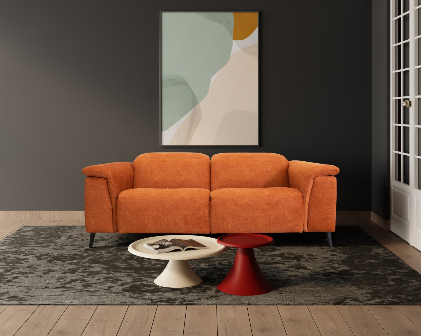 Divano Rea 3 Posti - con 2 Recliner - immagine 3