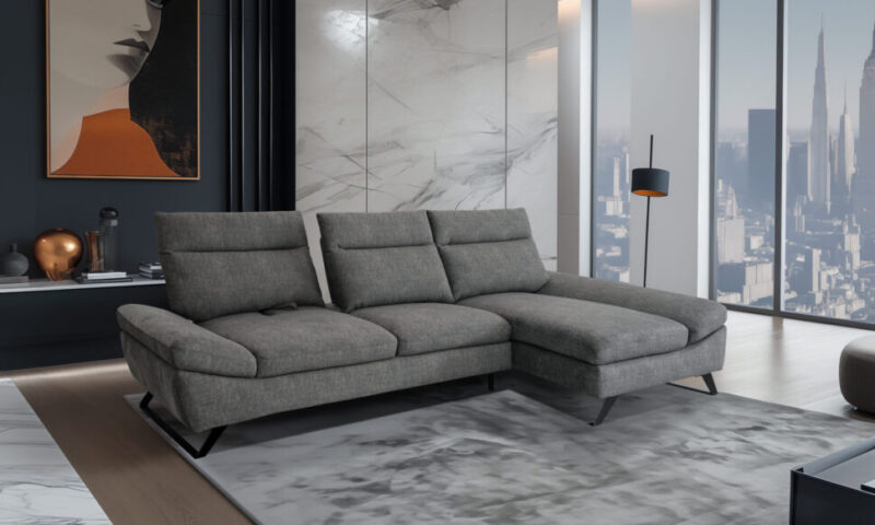 Divano Colosso 2 Posti Maxi - con Chaise Longue e Slitta