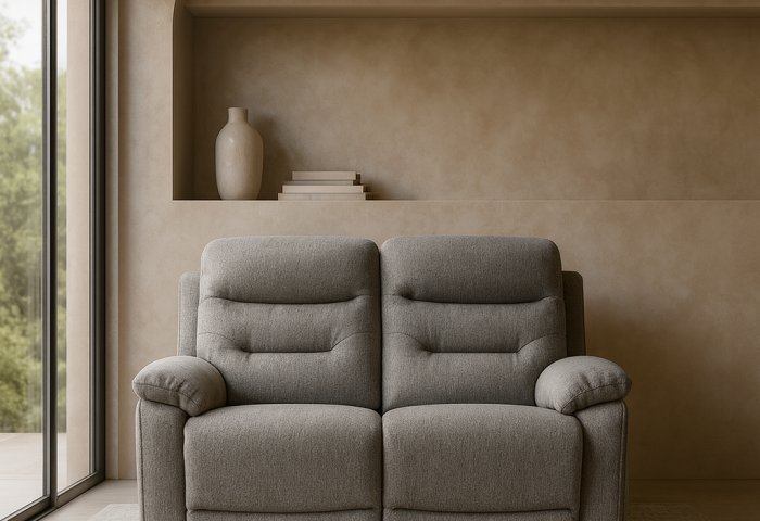 Divano Malcom 2 Posti - con Doppio Recliner Elettrico