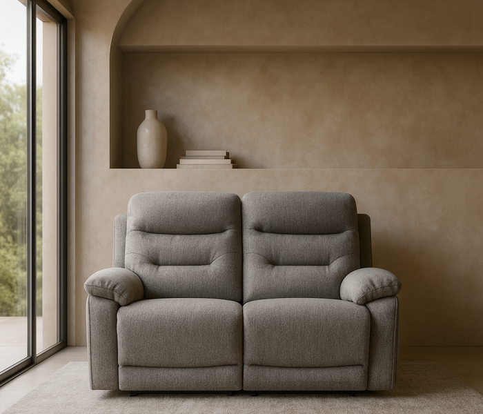 Divano Malcom 2 Posti - con Doppio Recliner Elettrico