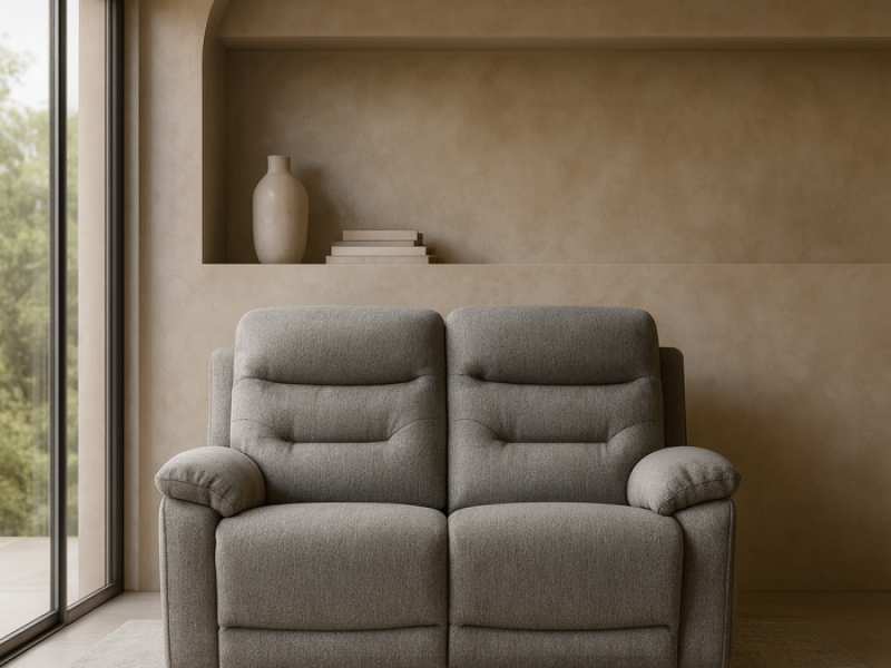 Divano Malcom 2 Posti - con Doppio Recliner Elettrico